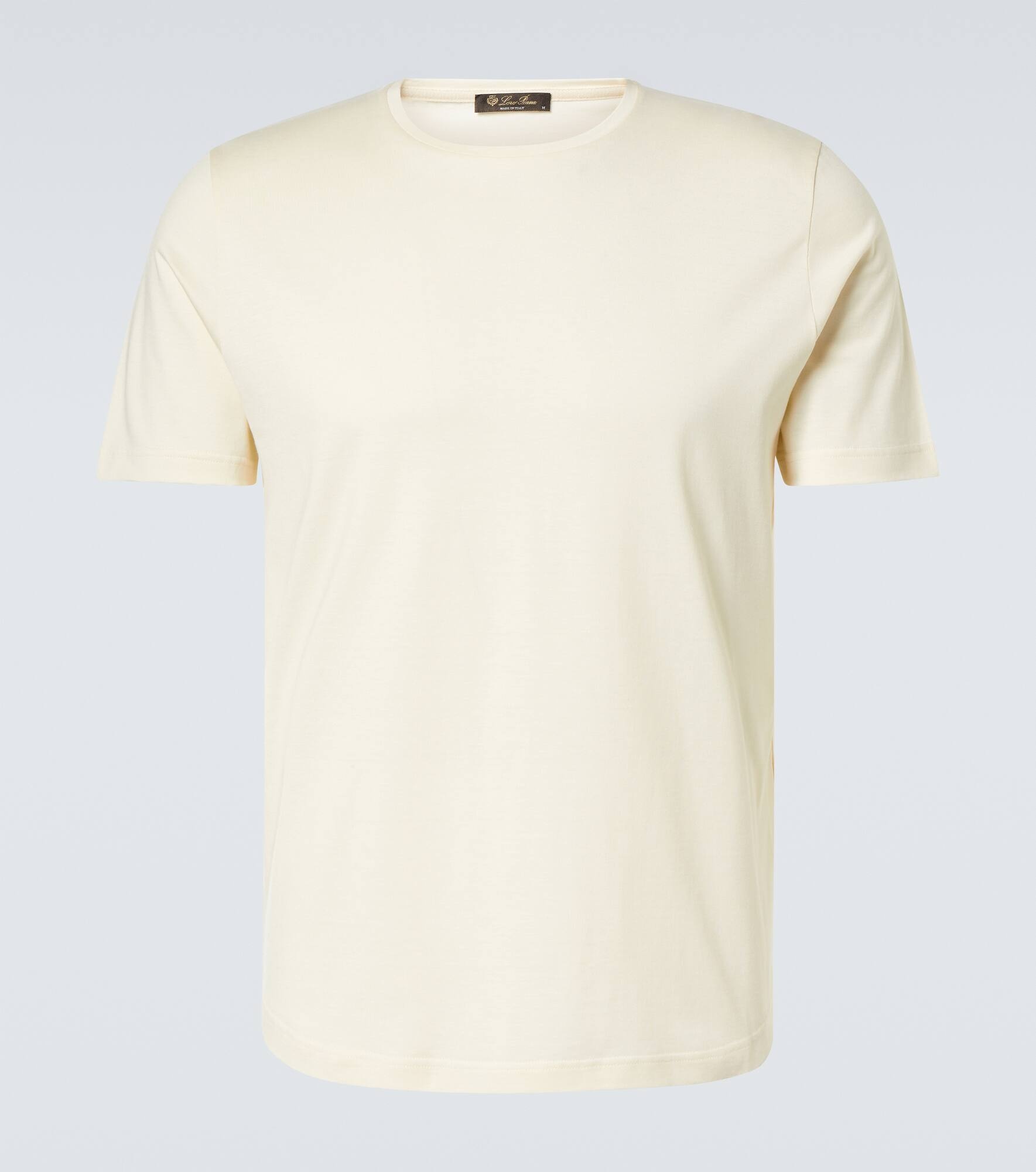 Silk and cotton jersey T-shirt - 1