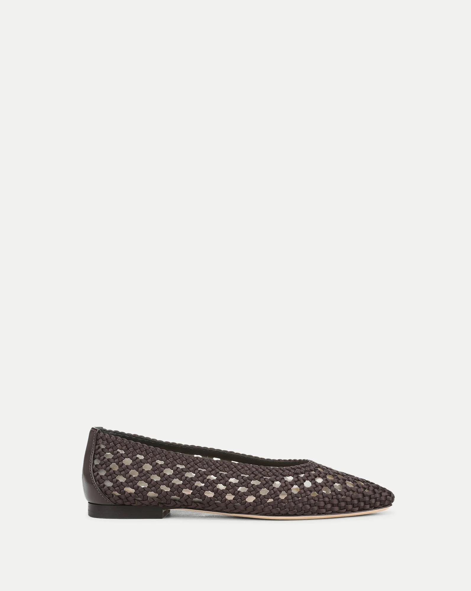 CIENNA WOVEN SATIN FLAT - 1