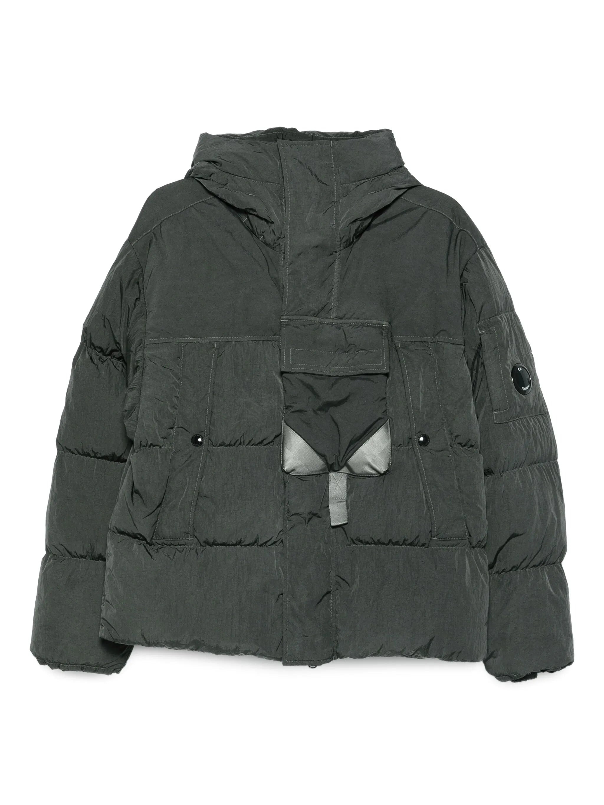 C.p. Company Lens-detail Hooded Puffer Jacket - 1