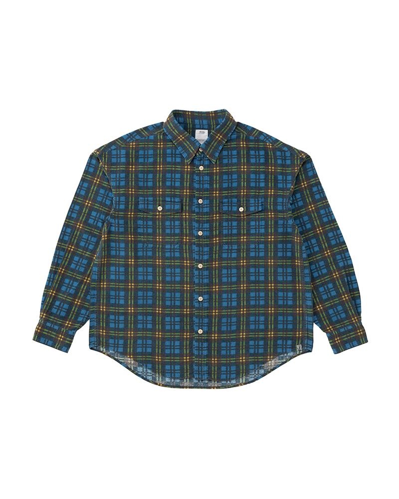 PIONEER KHADI CHECK L/S BLUE - 1