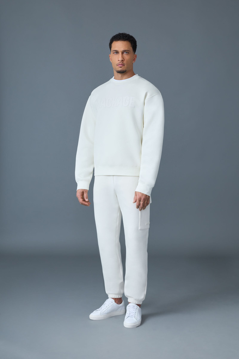 MACKAGE JULIUS Double-Face Jersey Logo Sweatshirt outlook