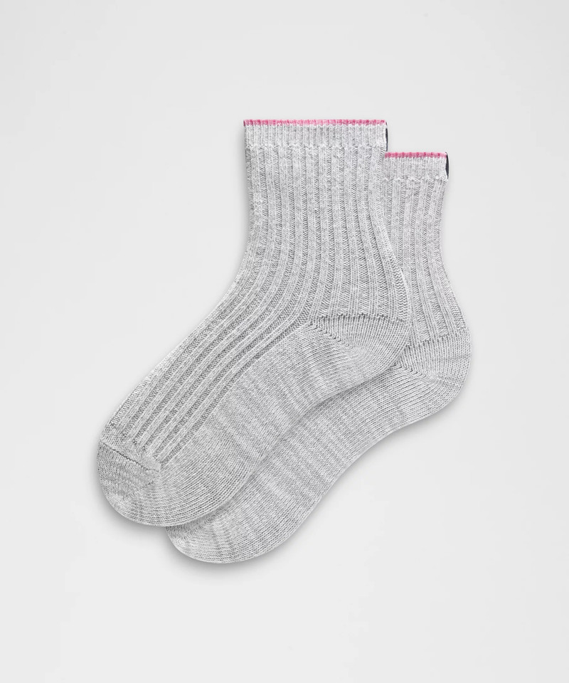Unisex Quarter-Length Ragg Socks 1