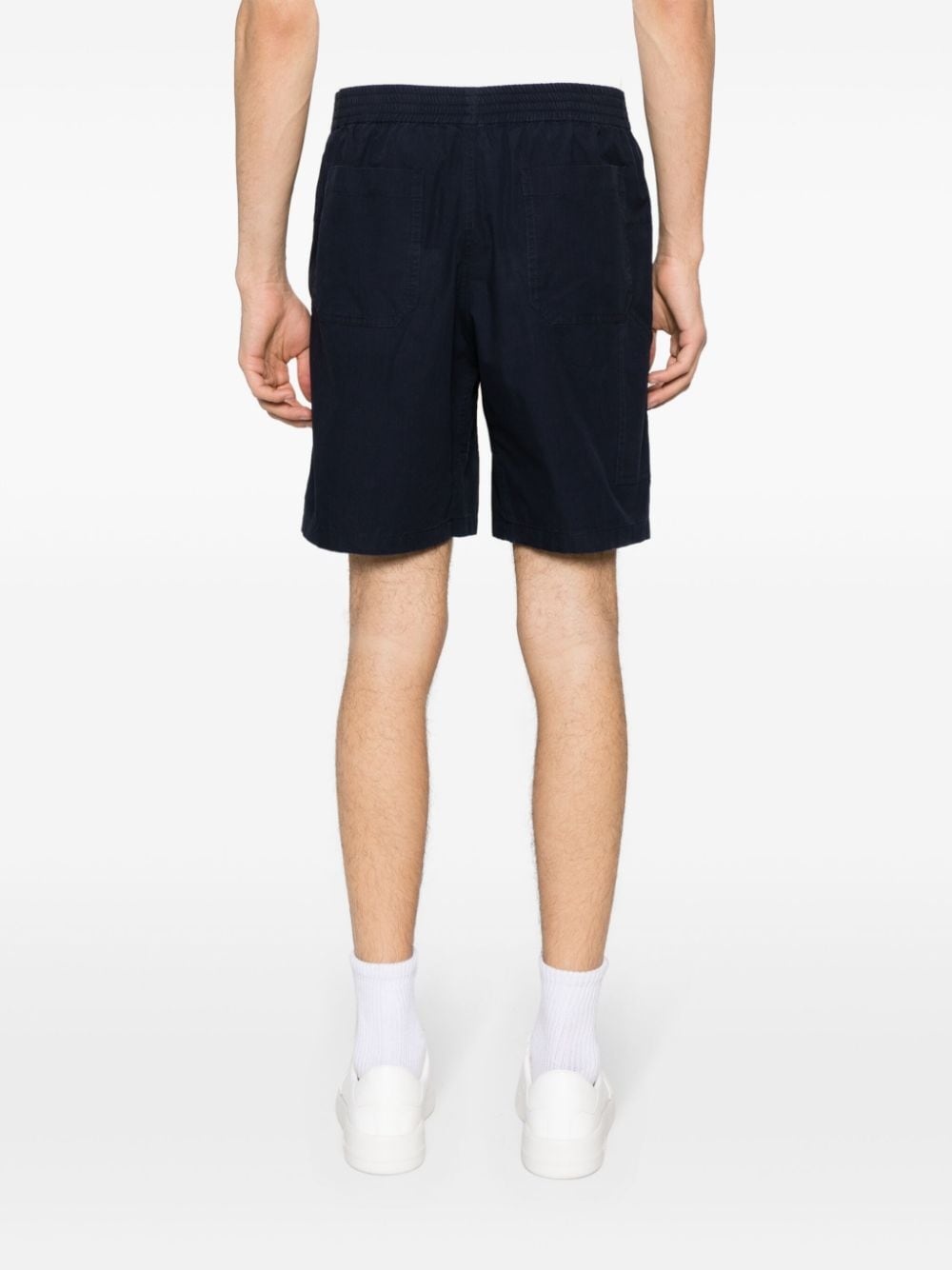 elasticated-waist cotton shorts - 4