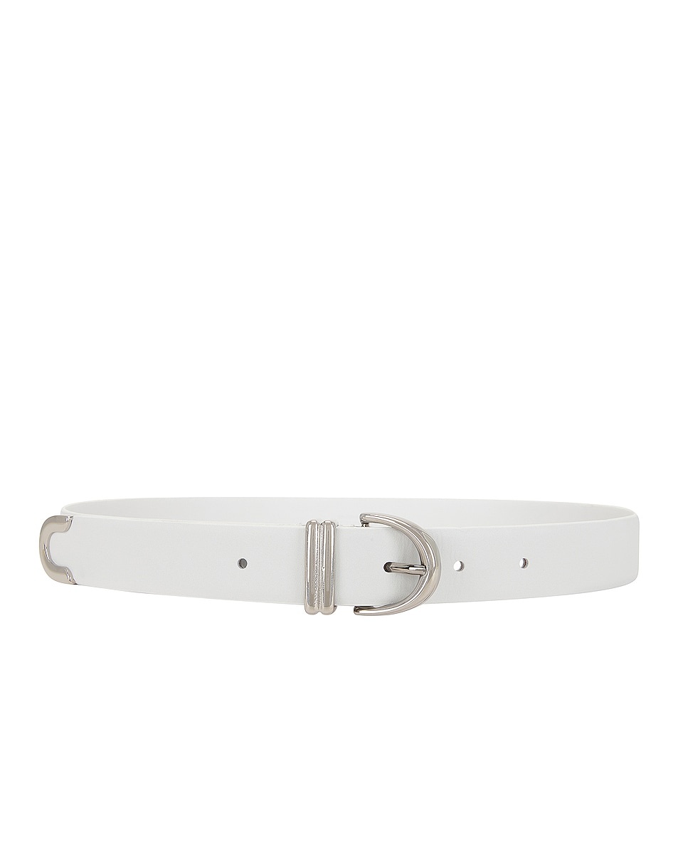 Bambi Skinny Silver Hardware Belt - 1