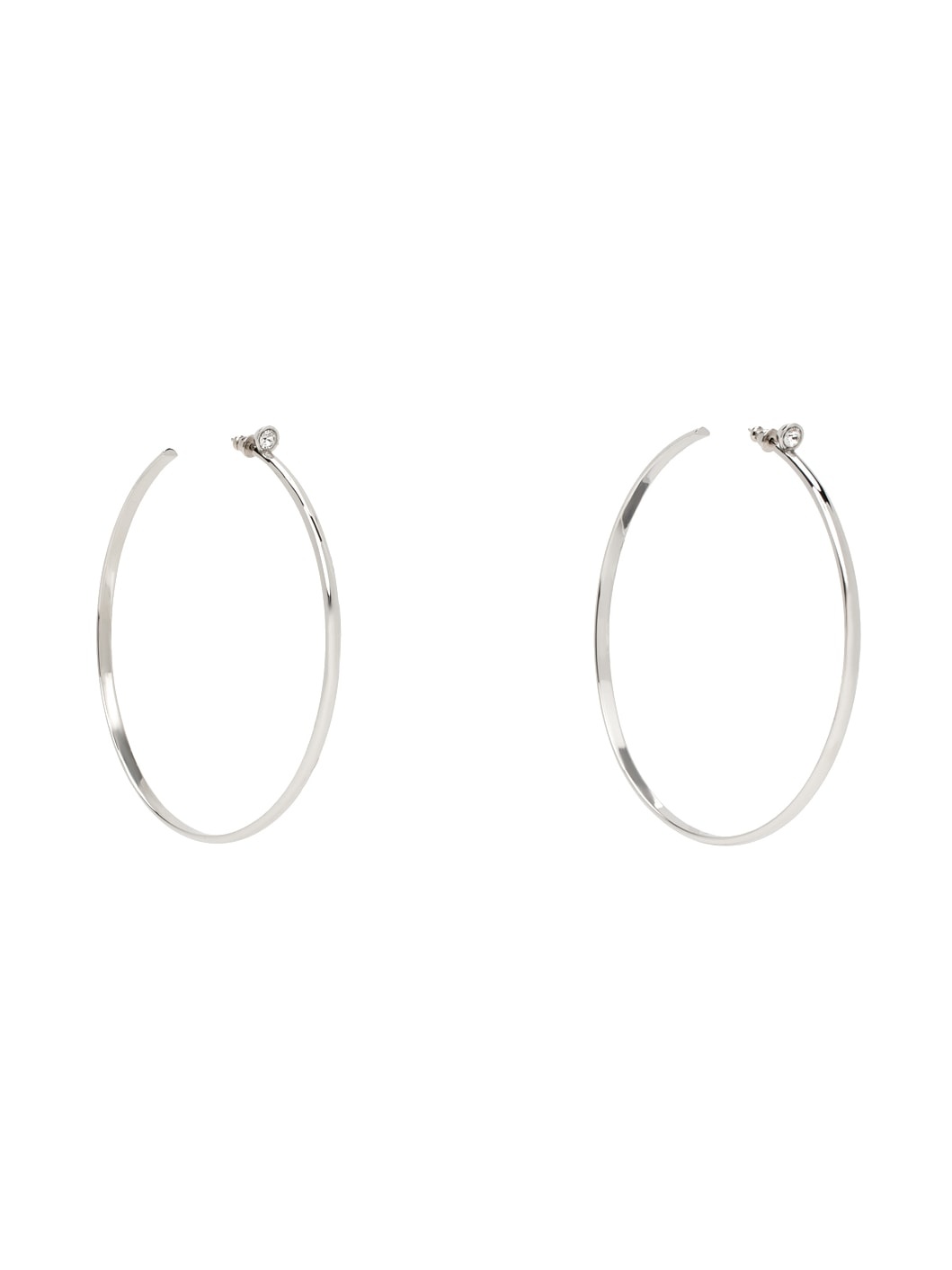 Silver Maya Hoop Large Earrings - 2