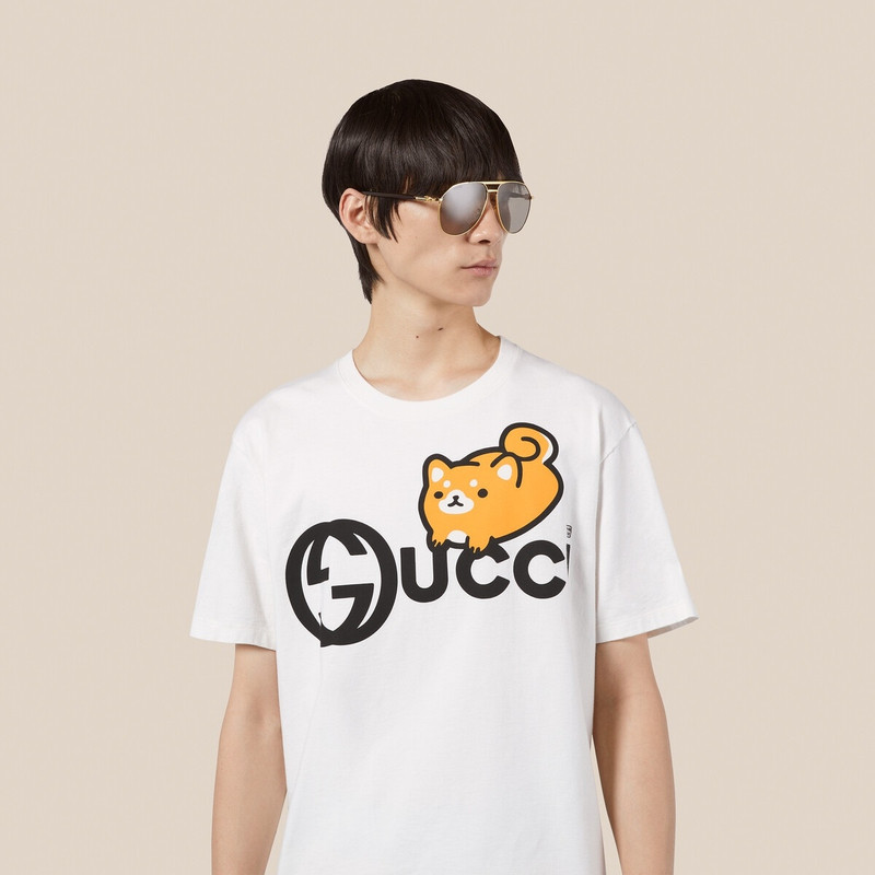 Gucci animal print cotton T-shirt 3