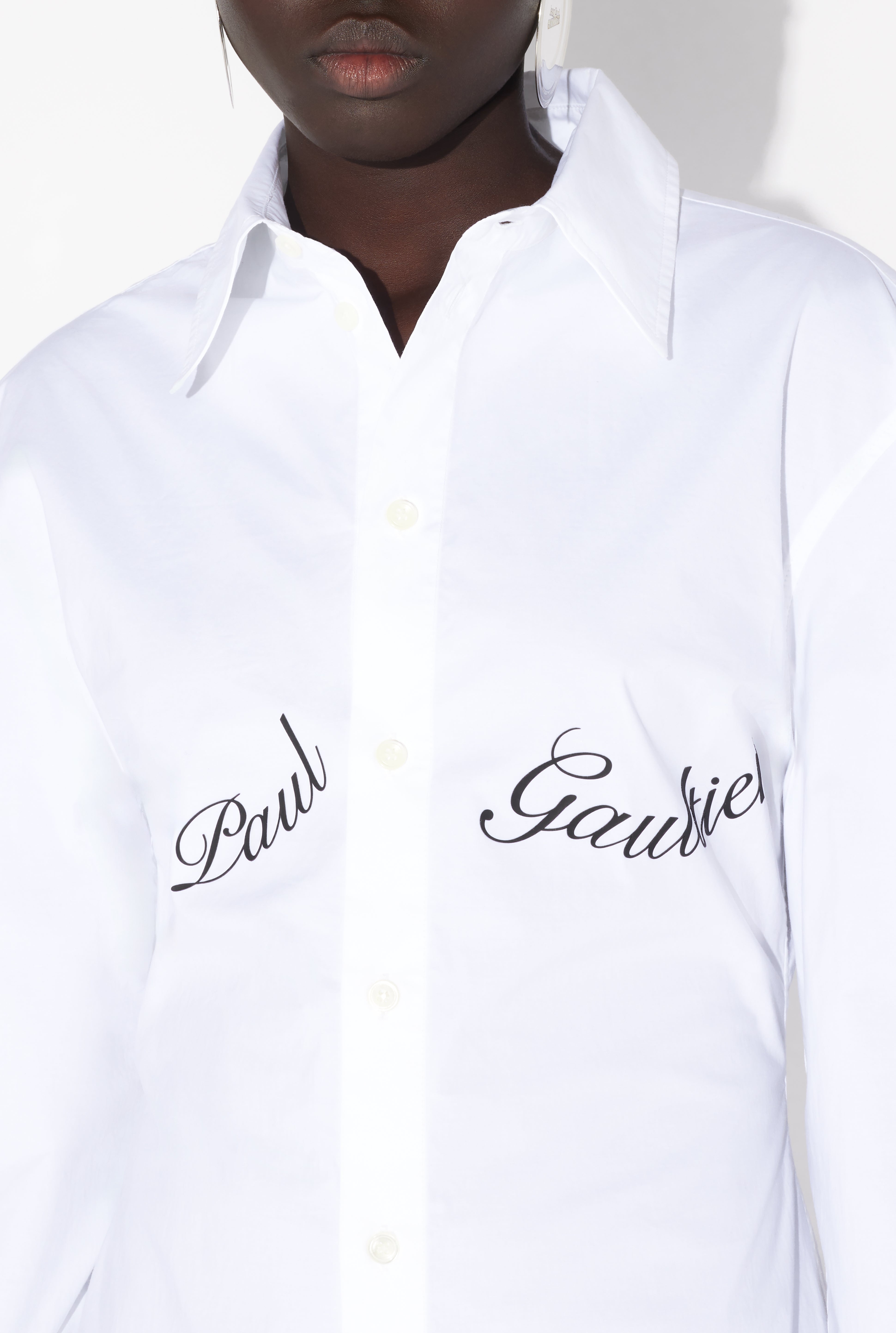 THE WHITE JEAN PAUL GAULTIER PRINT SHIRT - 4