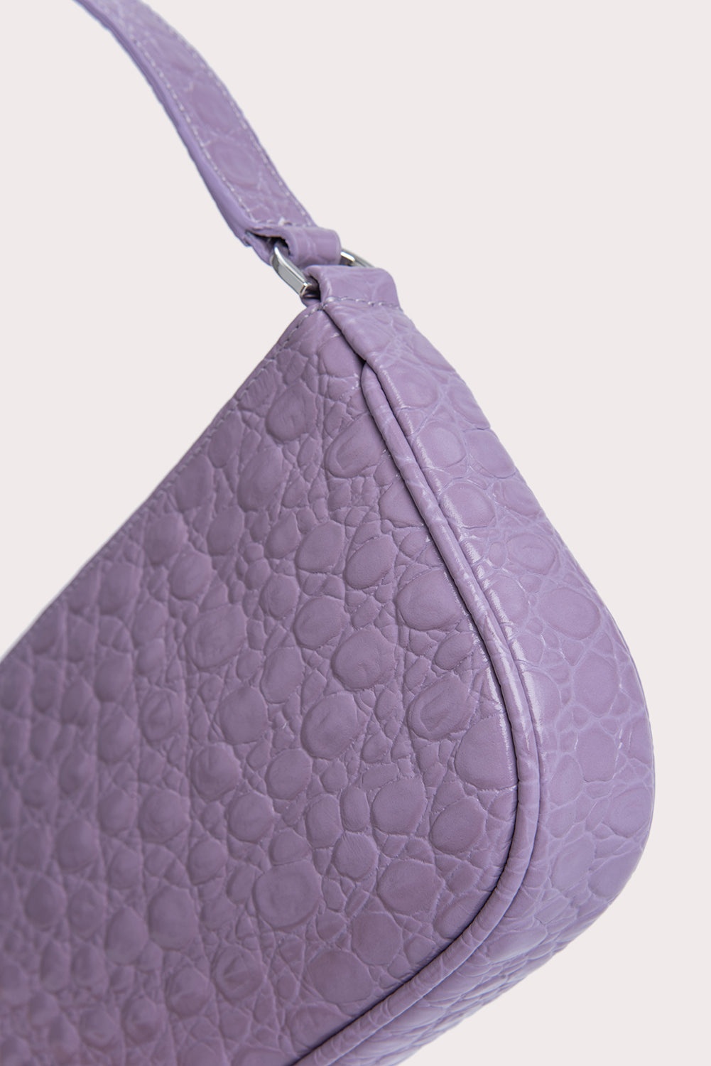 Rachel Purple Haze Circular Croco Embossed Leather - 5