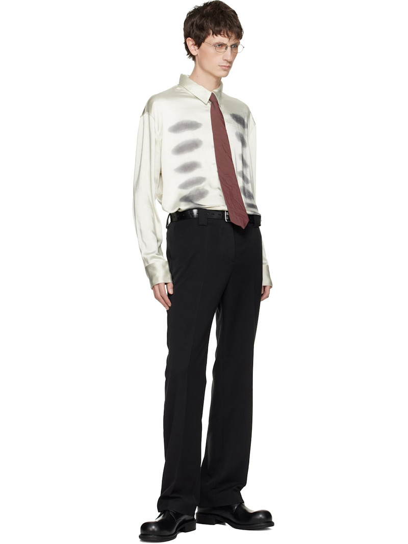 Off-White X-Ray Printed Satin Button-Up Shirt 5