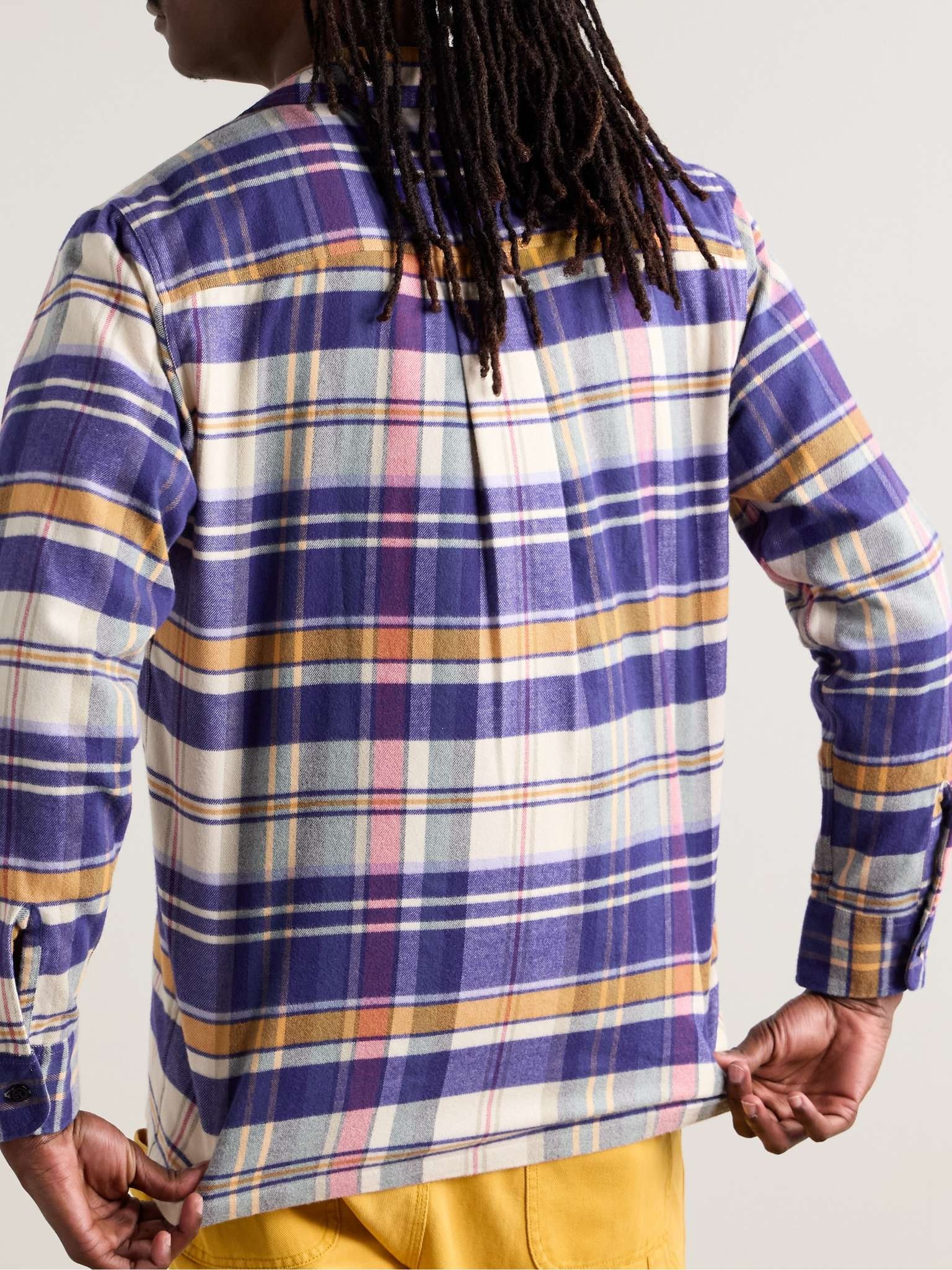 Checked Cotton-Flannel Overshirt - 3