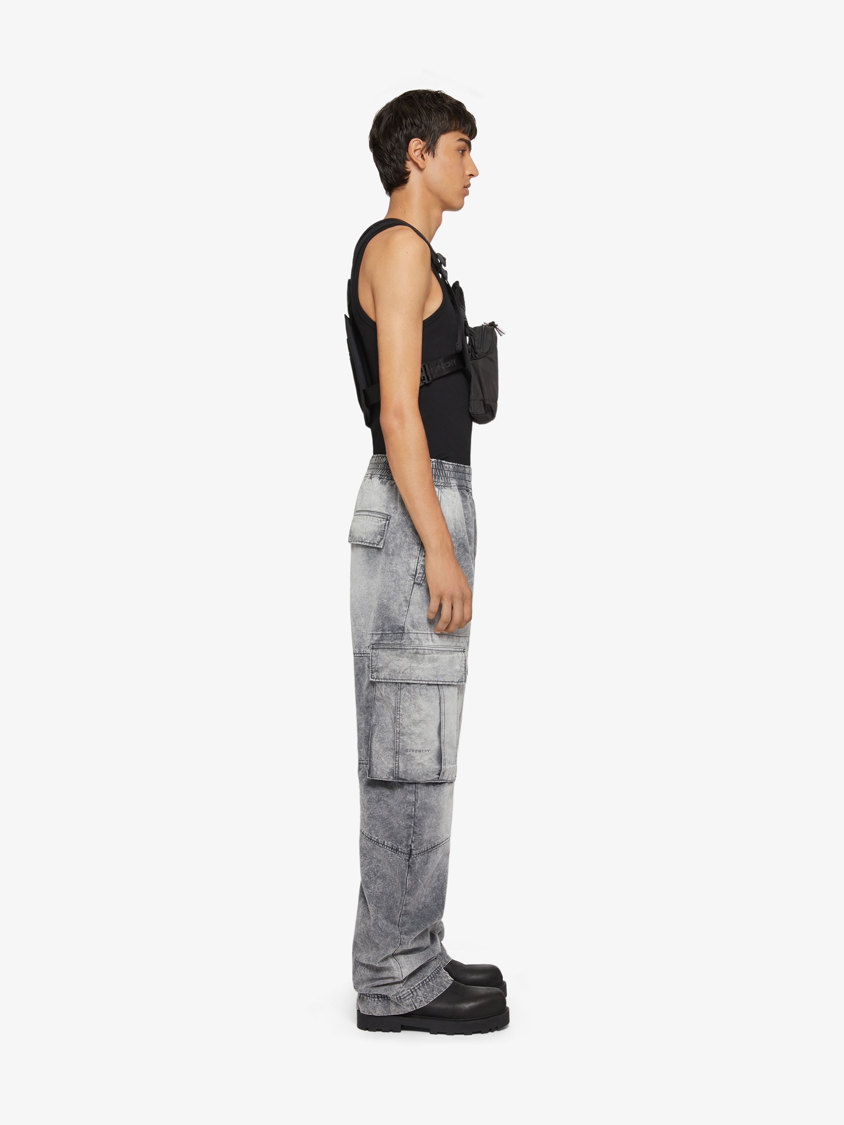 CARGO PANTS IN DENIM - 3
