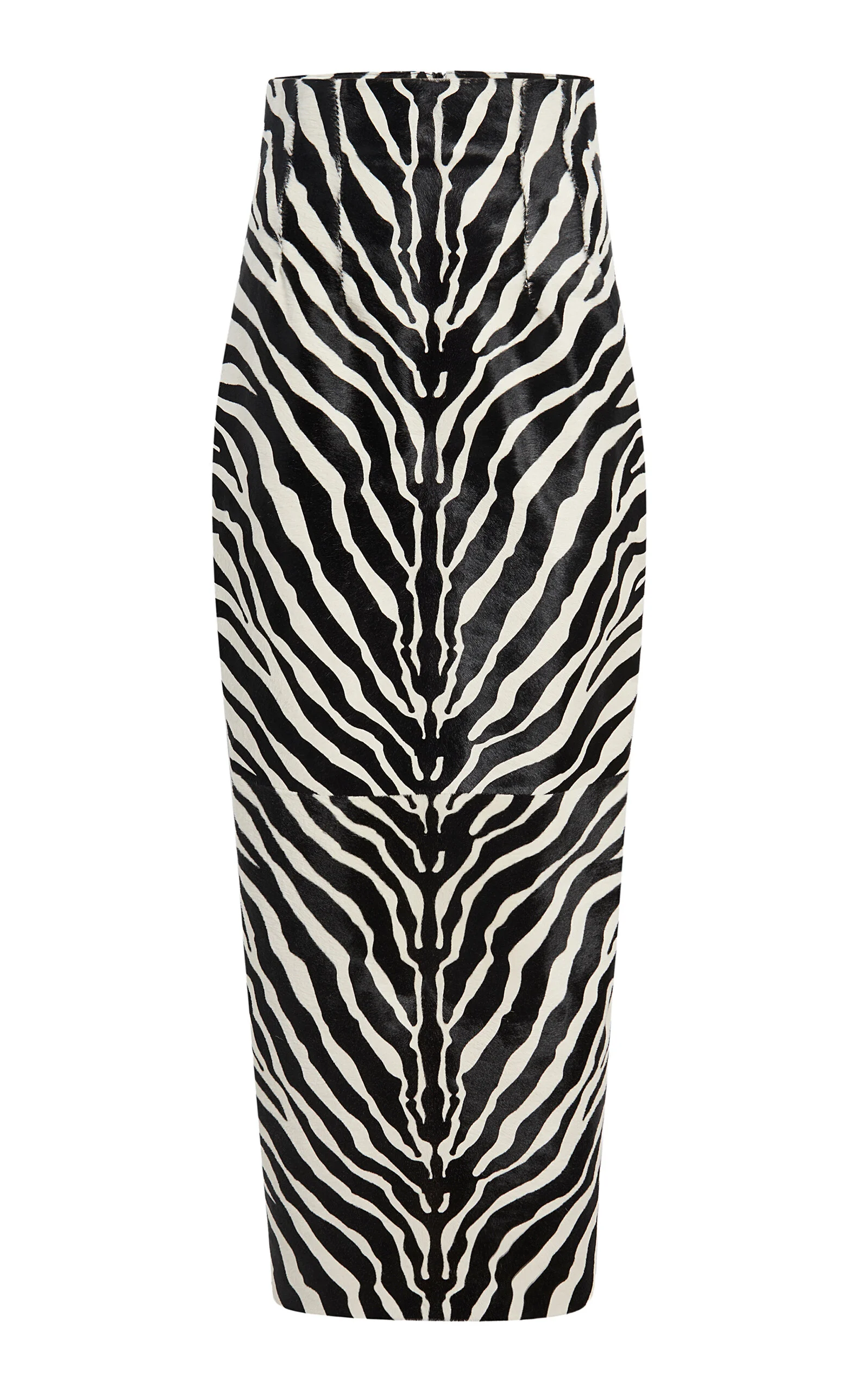 Loxley Zebra-Printed Haircalf Maxi Skirt animal - 1