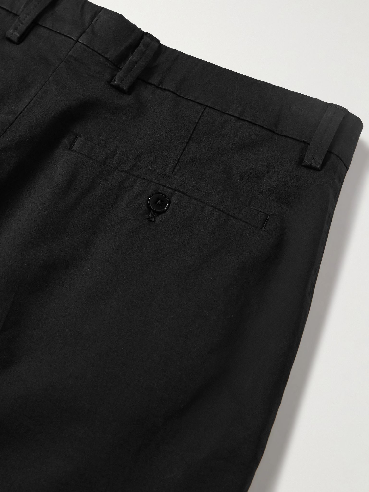 Paw 1804 Straight-Leg Organic Cotton-Blend Trousers Black - 5