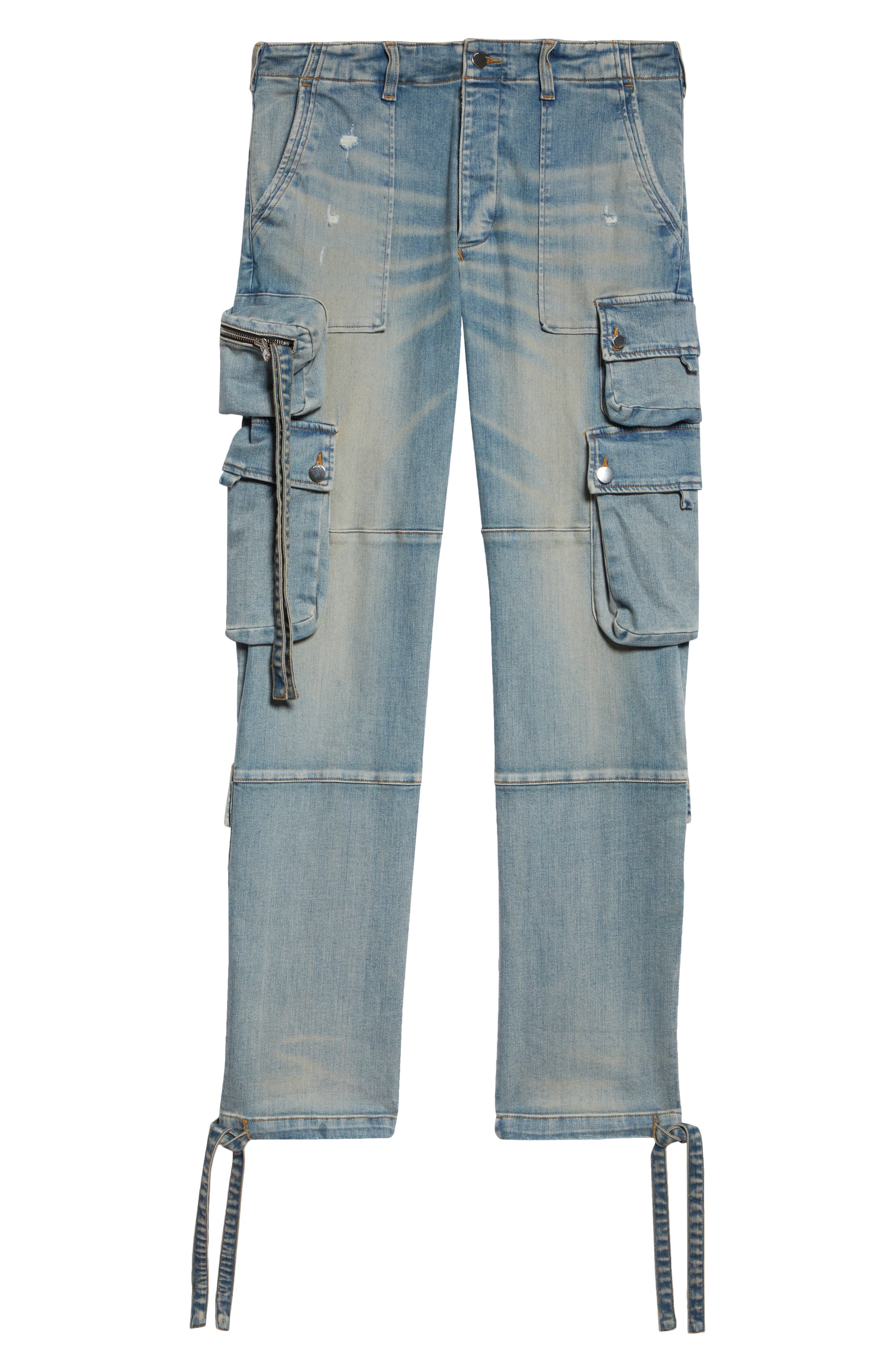Tactical Distressed Cargo Jeans - 6
