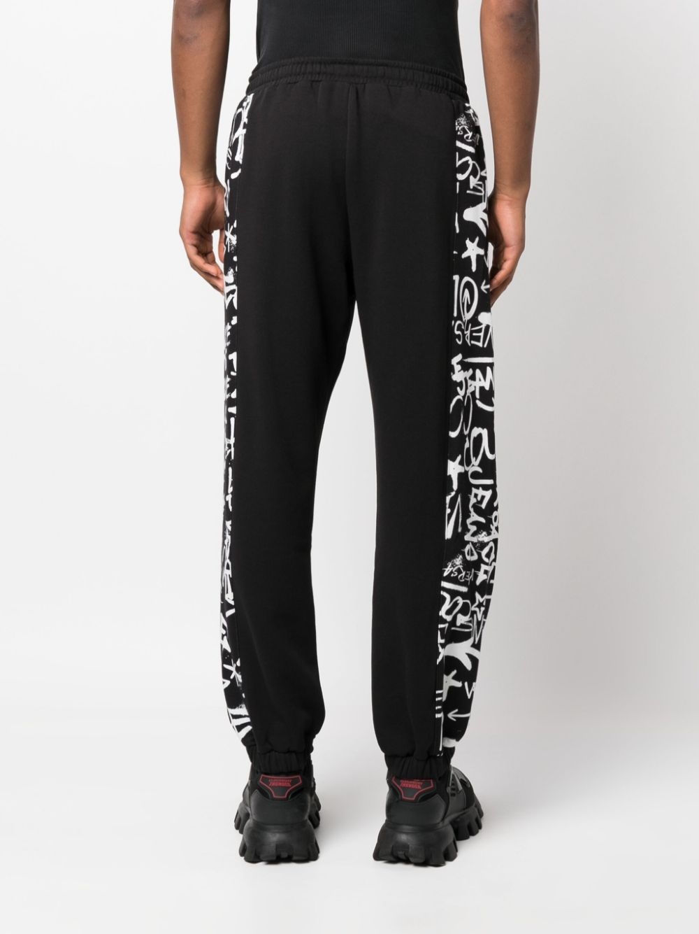 stripe-detail drawstring track pants - 4