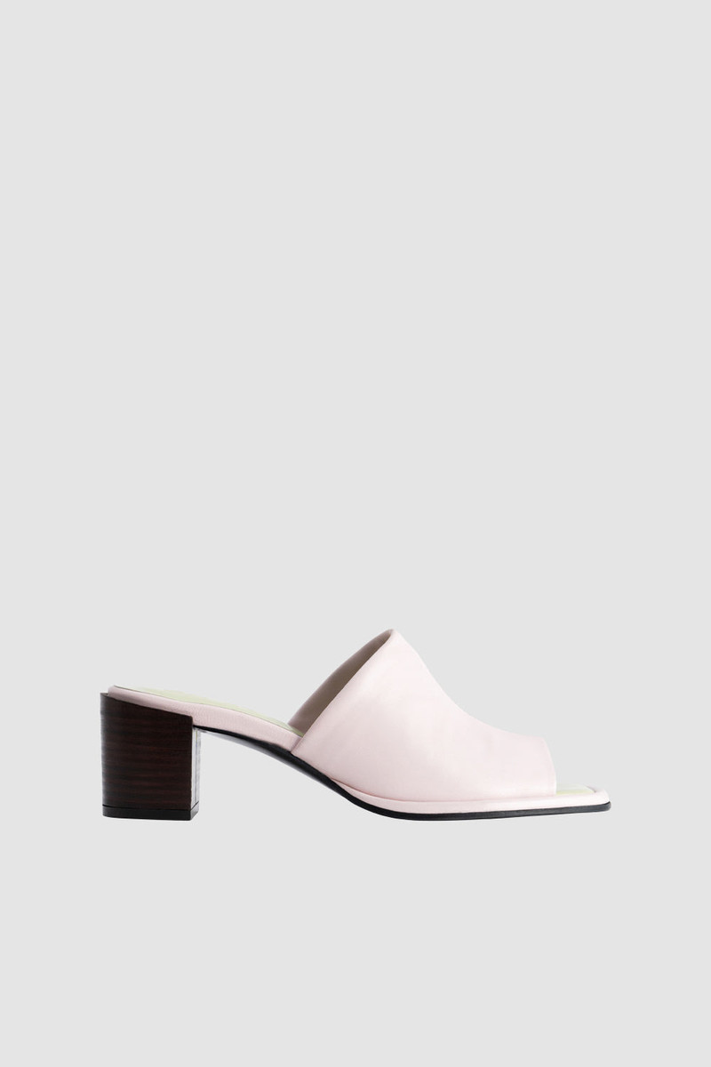Francisco Baby Pink Nappa Leather Mule 1
