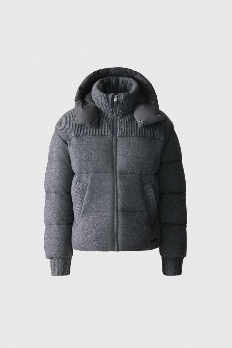 GRIFFEN Cashmere-Blend Down Jacket with Removable Hood 1