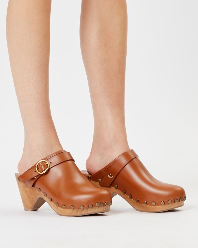 THALIE LEATHER CLOG - 2