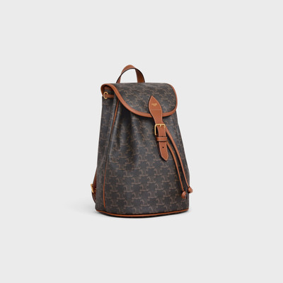 CELINE MEDIUM BACKPACK FOLCO in Triomphe Canvas and calfskin outlook