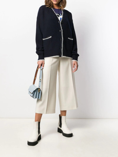 Marni contrast trim cardigan outlook