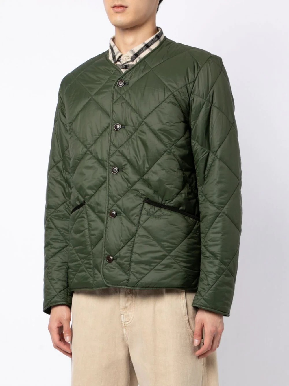 Liddesdale quilted button-up jacket - 3