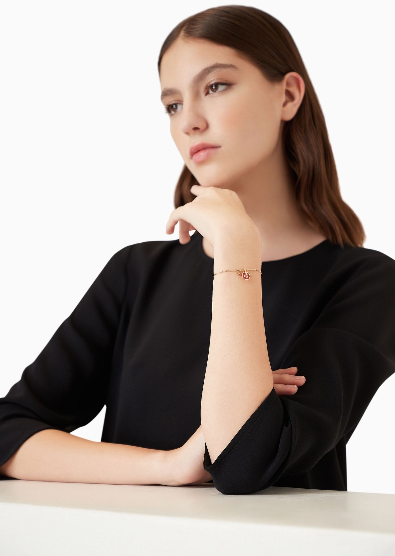 Rose Gold-Tone Sterling Silver Chain Bracelet - 3