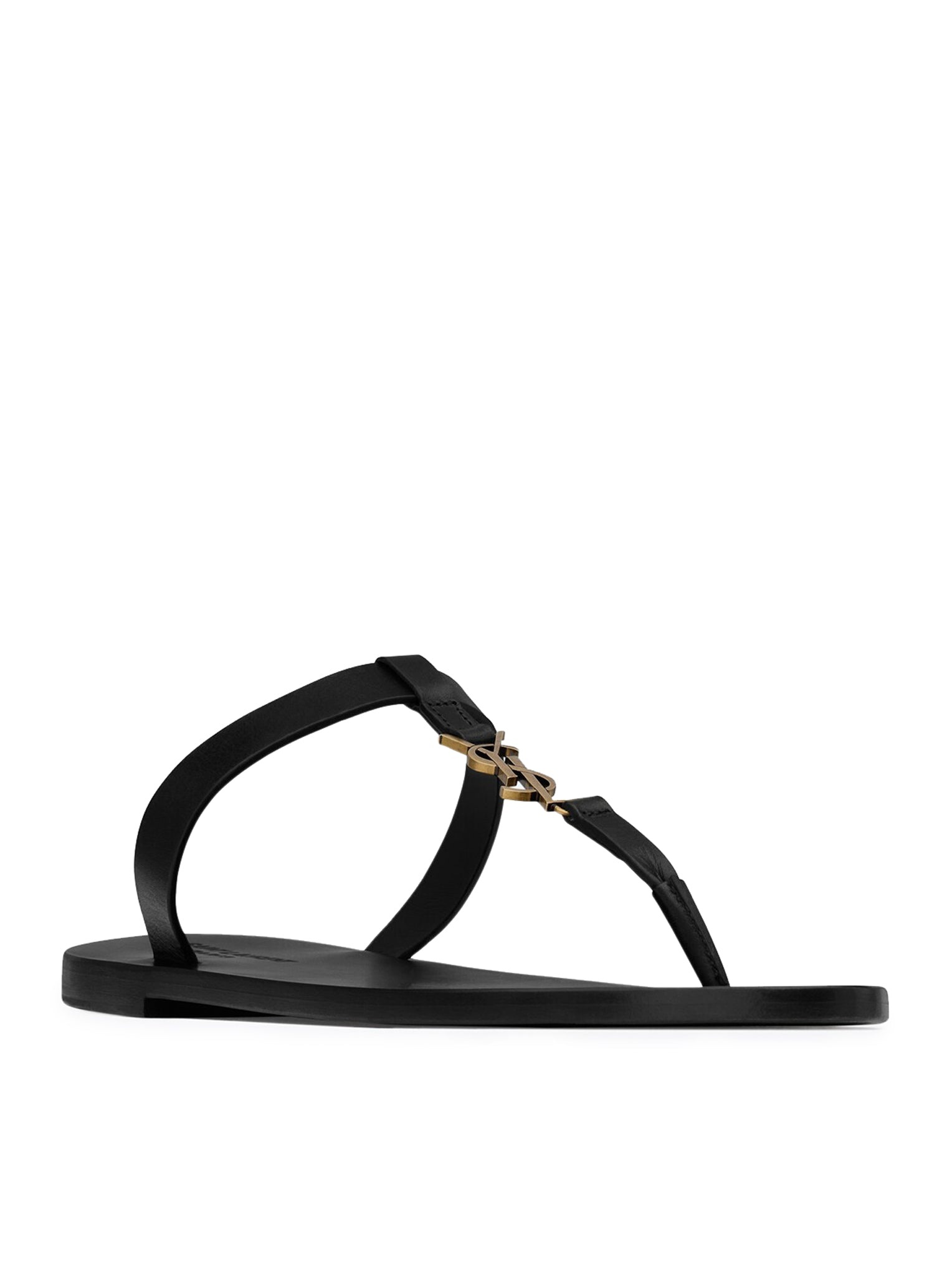 CASSANDRE SMOOTH LEATHER SANDALS - 2