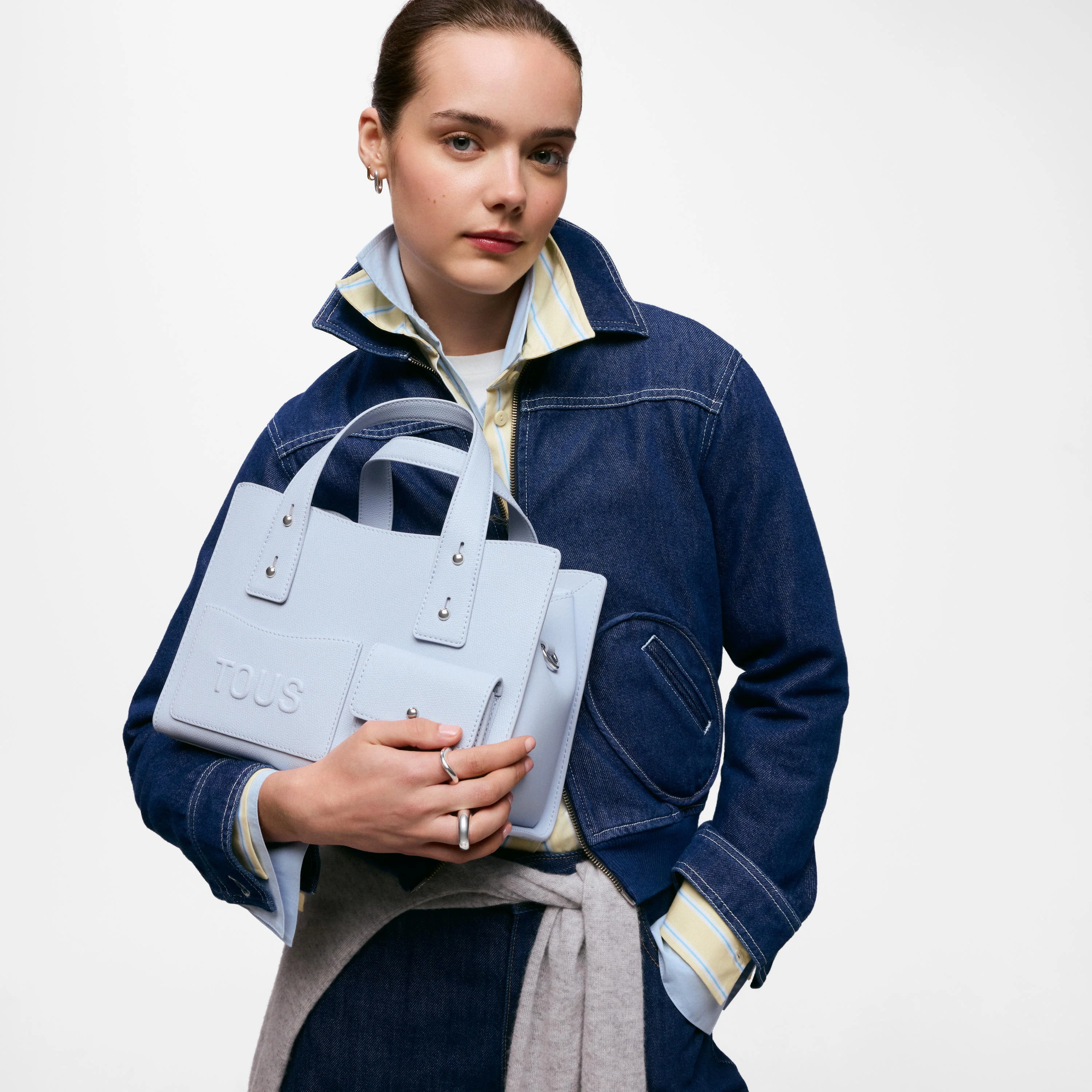 Medium grayish blue City bag TOUS Back to Basics - 1