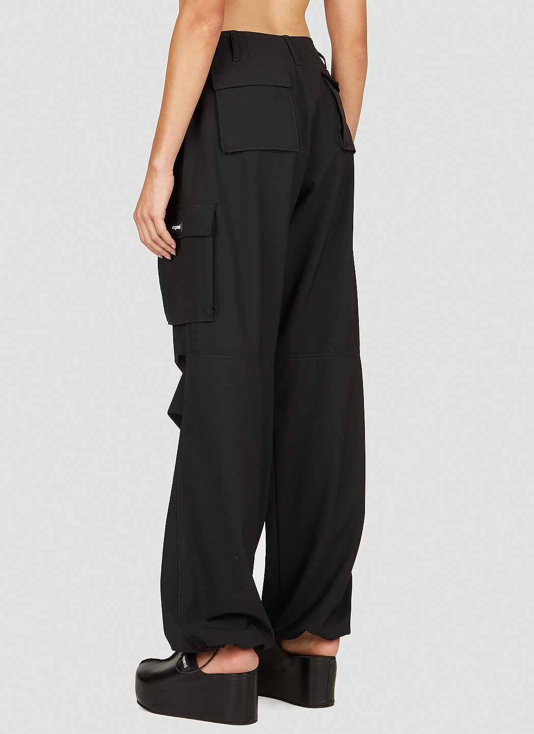 Coperni Women Tailored Wide Leg Cargo Pants - 4
