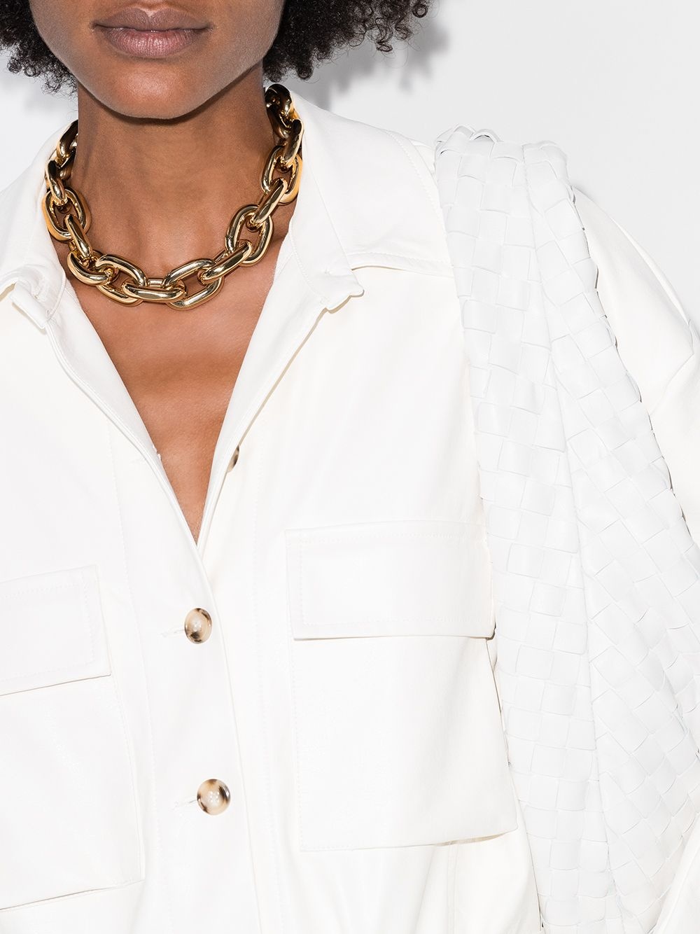 chunky chain-link necklace - 2