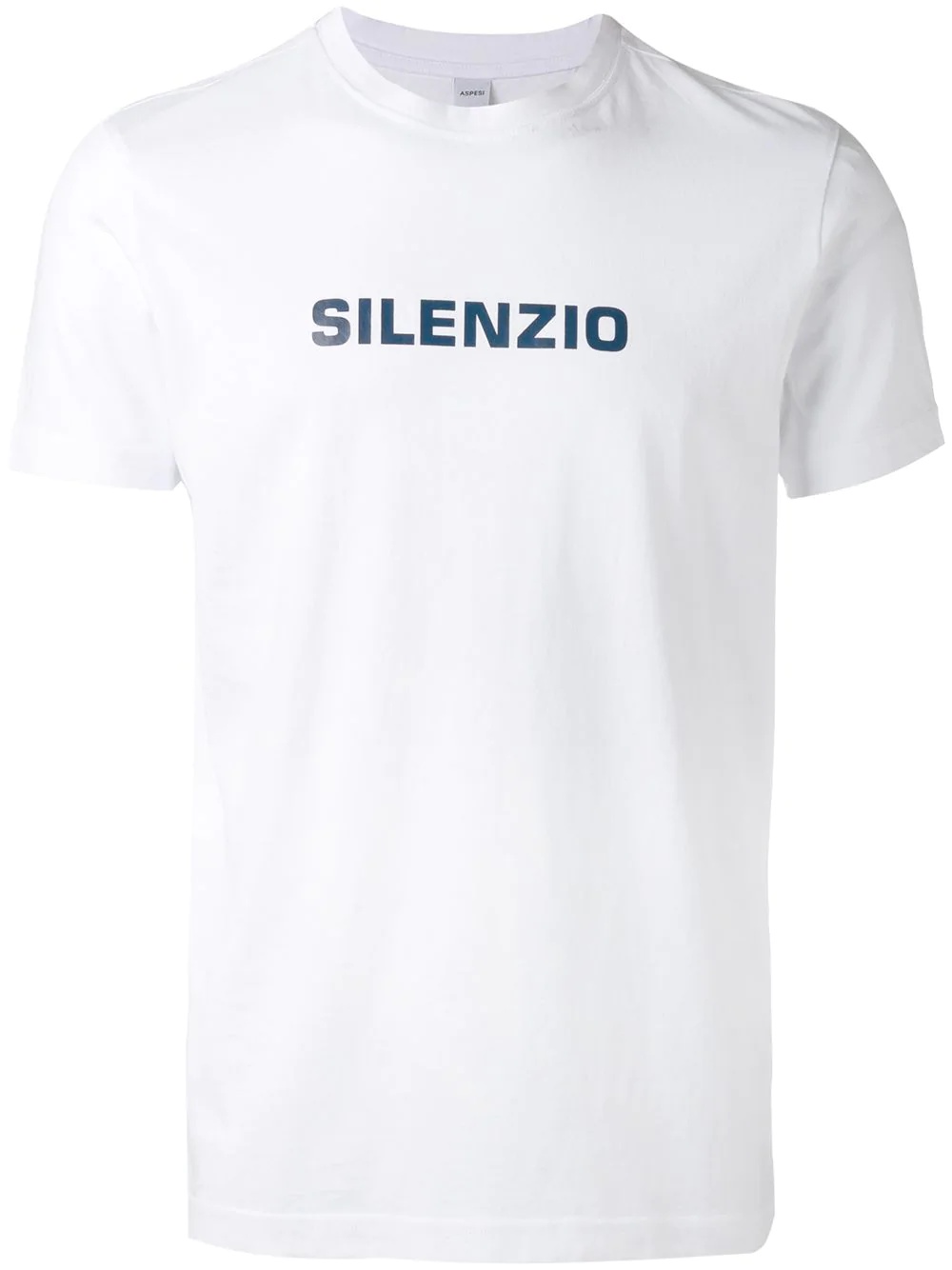 'Silenzio' print T-shirt - 1