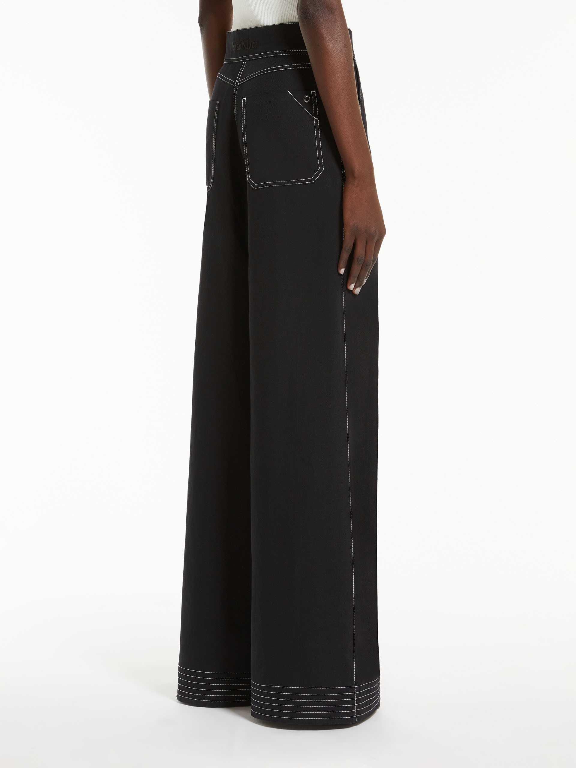 OBOLI Cotton and linen wide trousers - 4
