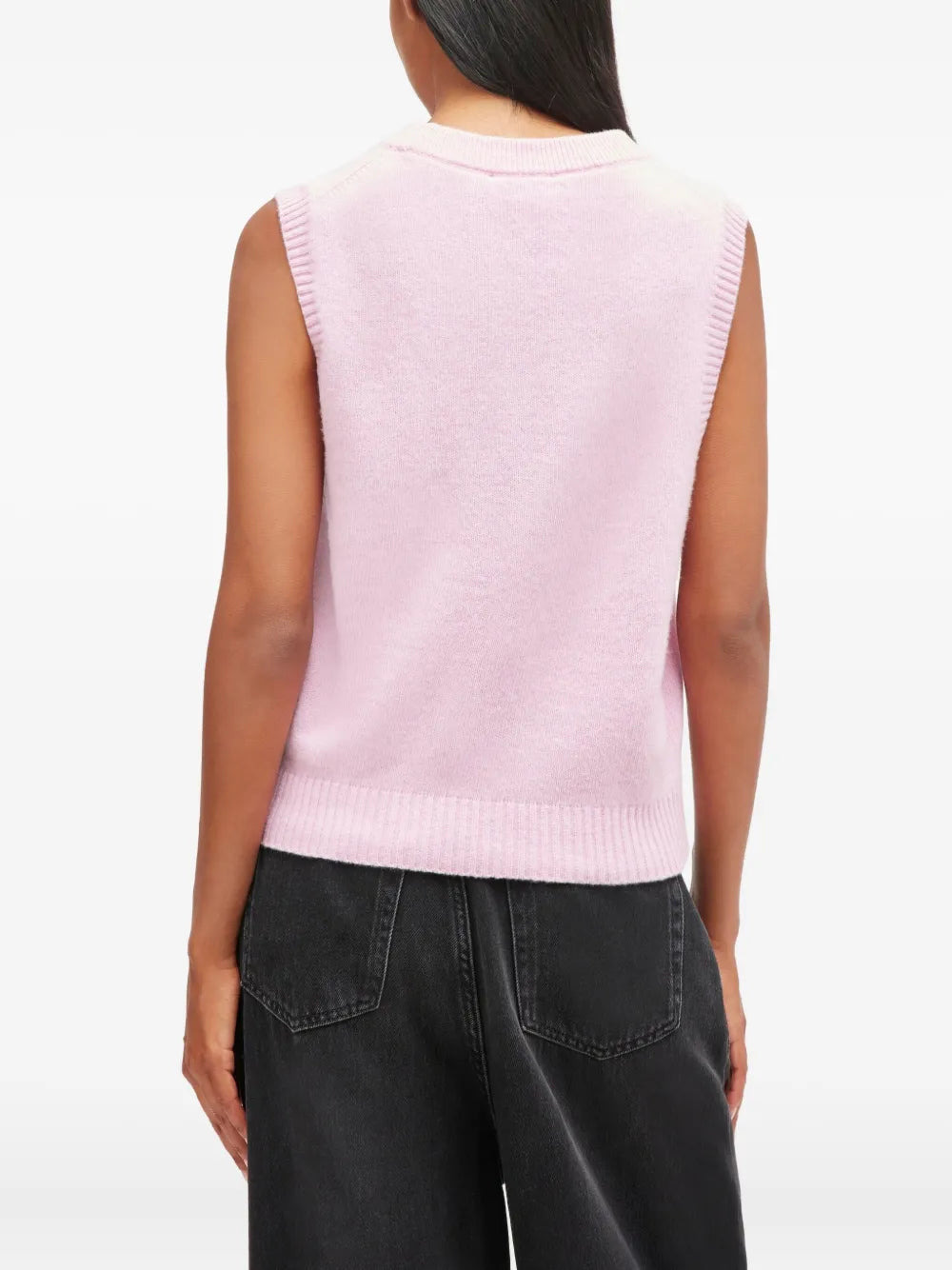 Graphic Wool Mix Pink Puppy Top - 3