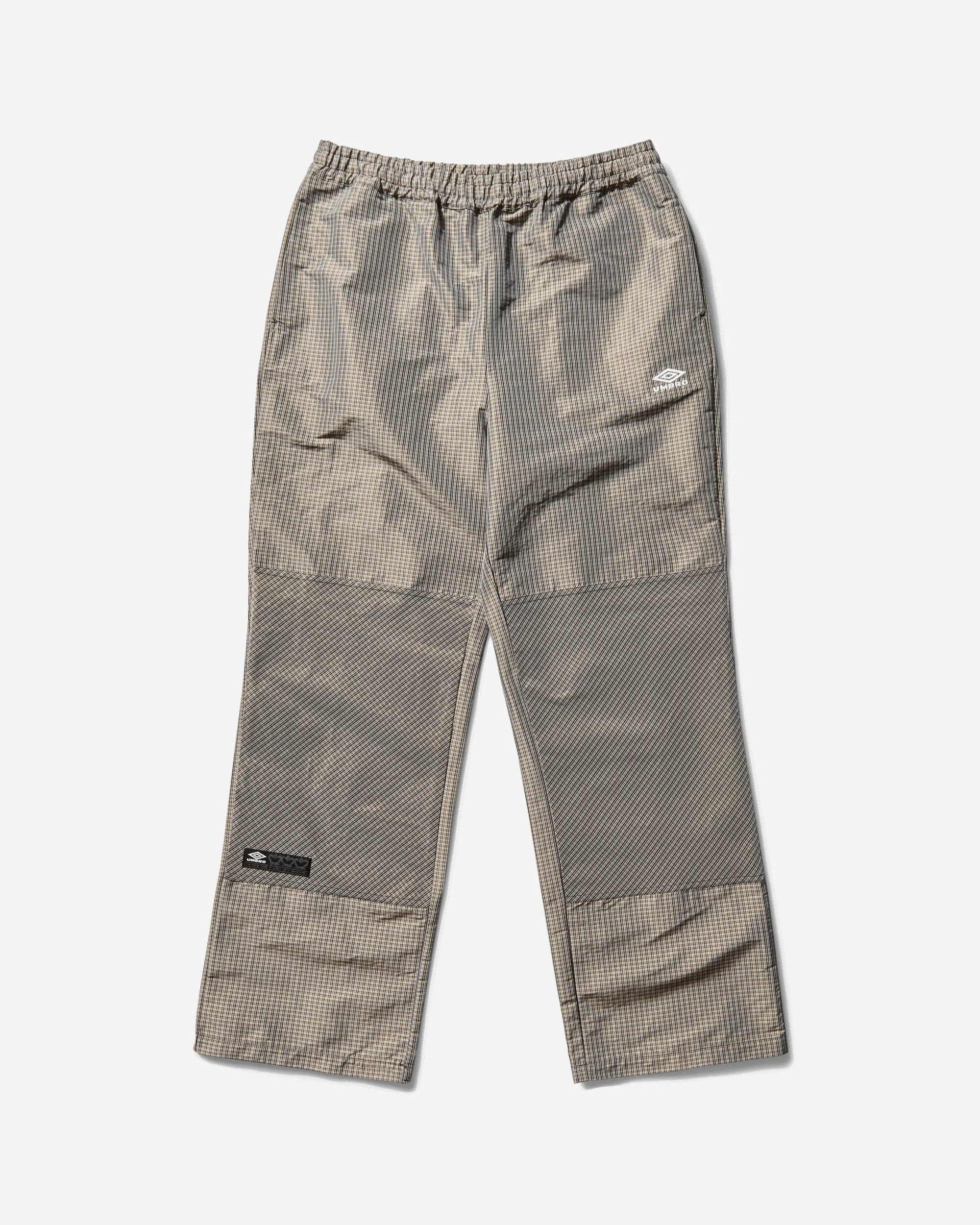 Men's Check Track Pants Beige / Black - 1