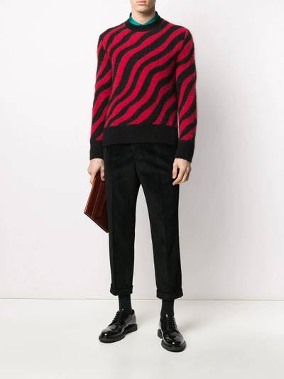 AMI Paris corduroy tapered trousers outlook