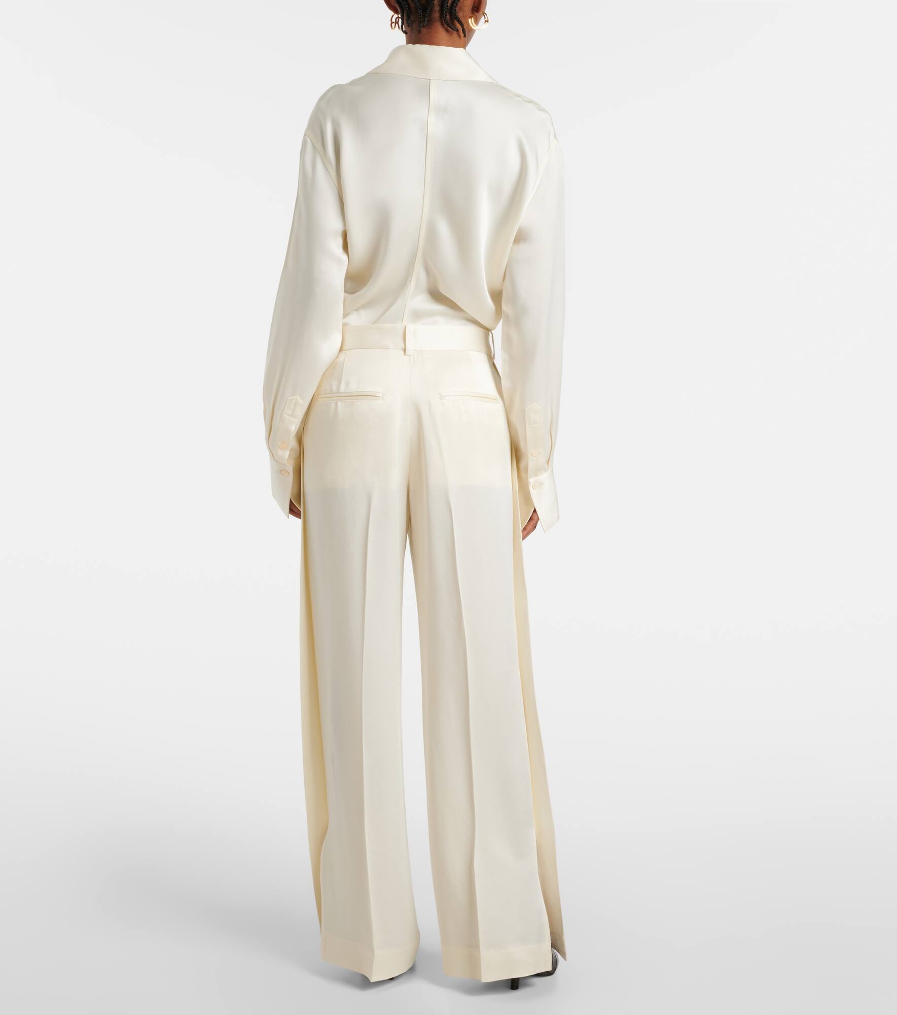 High-rise wide-leg pants - 3