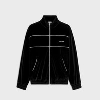 CELINE celine tracksuit jacket in velvet jersey | REVERSIBLE CELINE celine tracksuit jacket in velvet jersey | REVERSIBLE