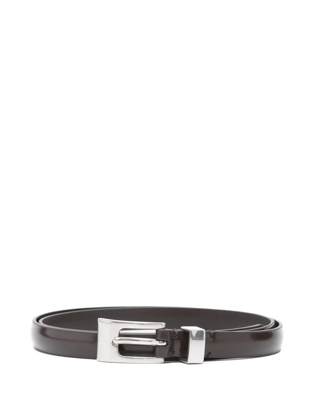 silver-tone buckle belt - 1