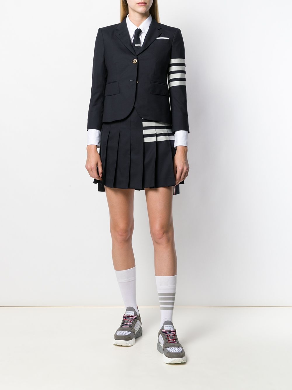 4bar wool skirt - 2