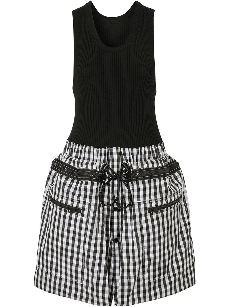 gingham loop-back dress 1