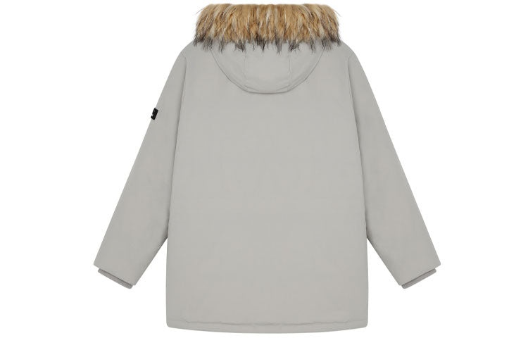 New Balance Street Style Logo Down Jacket 'Grey Brown' AMJ14304-ARF - 2
