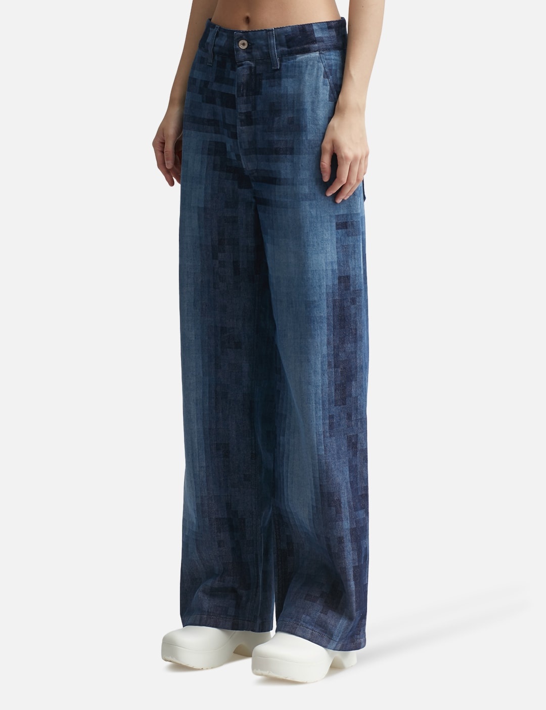 PIXELATED BAGGY JEANS - 2