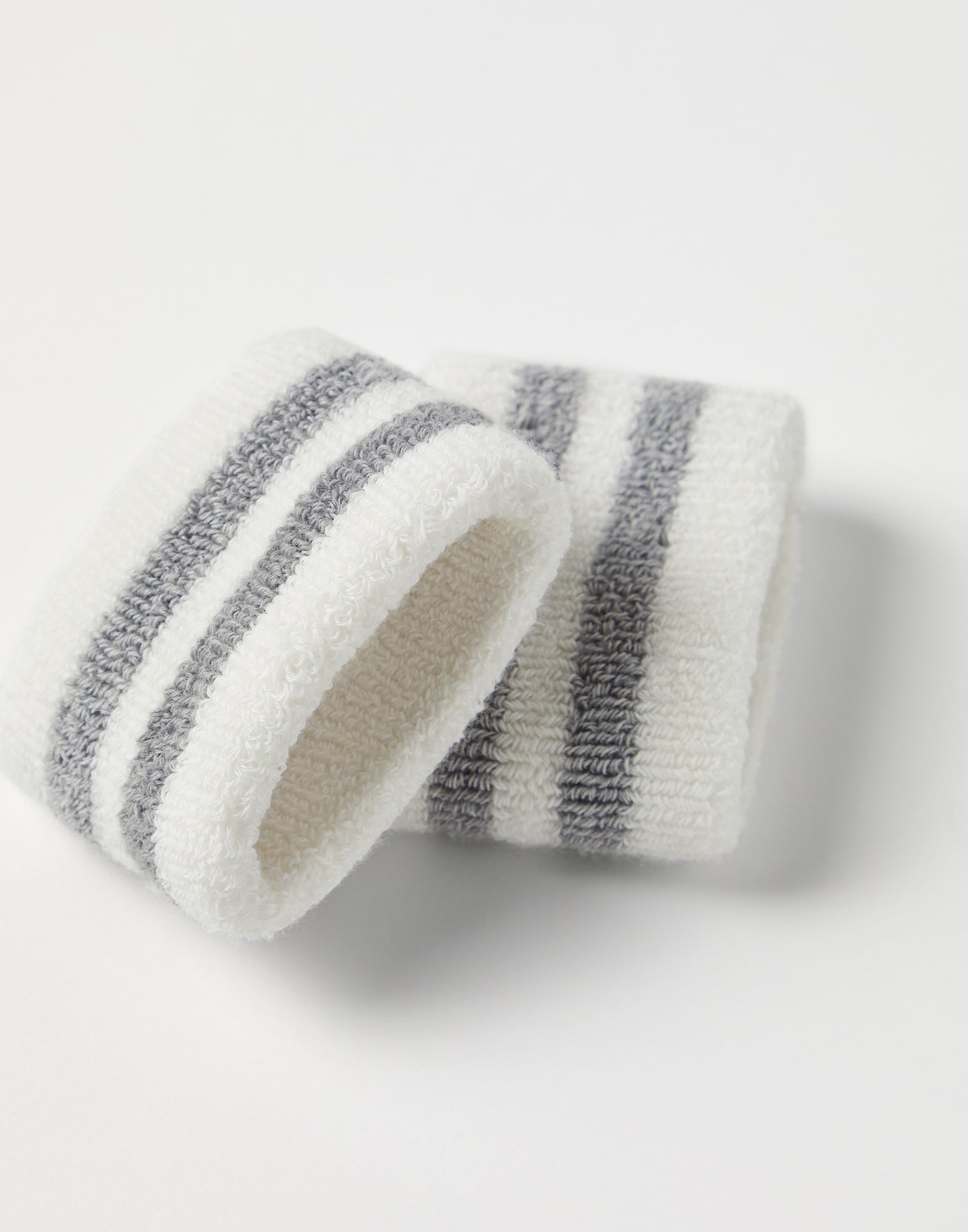 Techno cotton striped sweatbands 2
