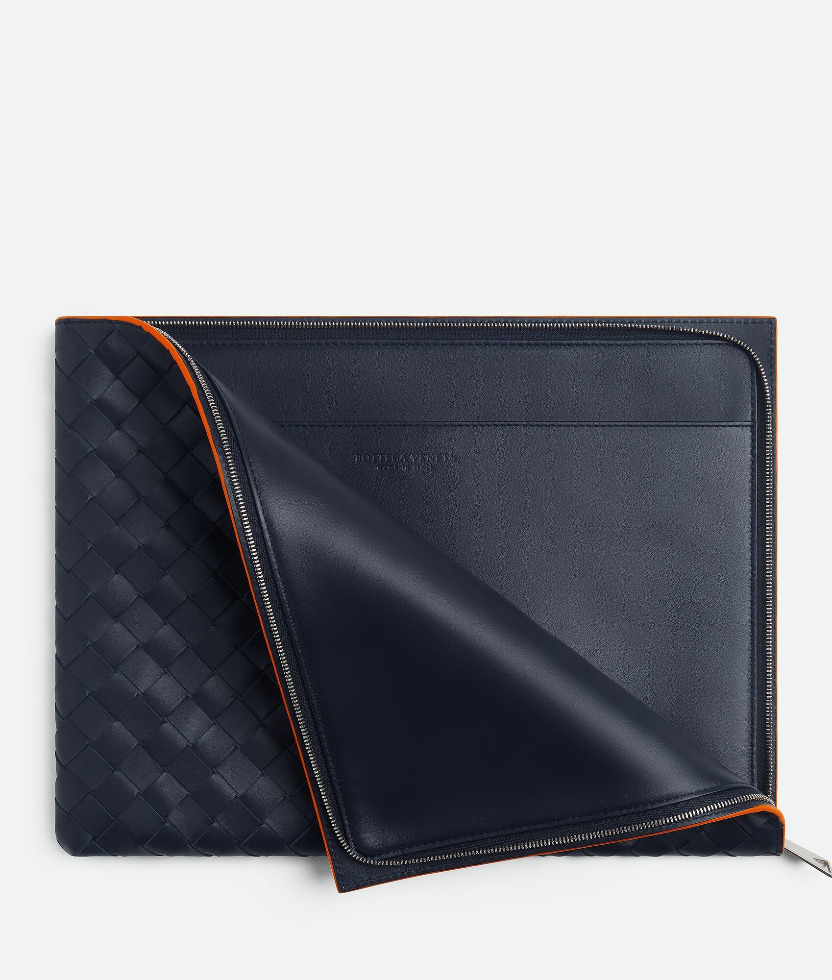 Intrecciato Half Zip Pouch - 2
