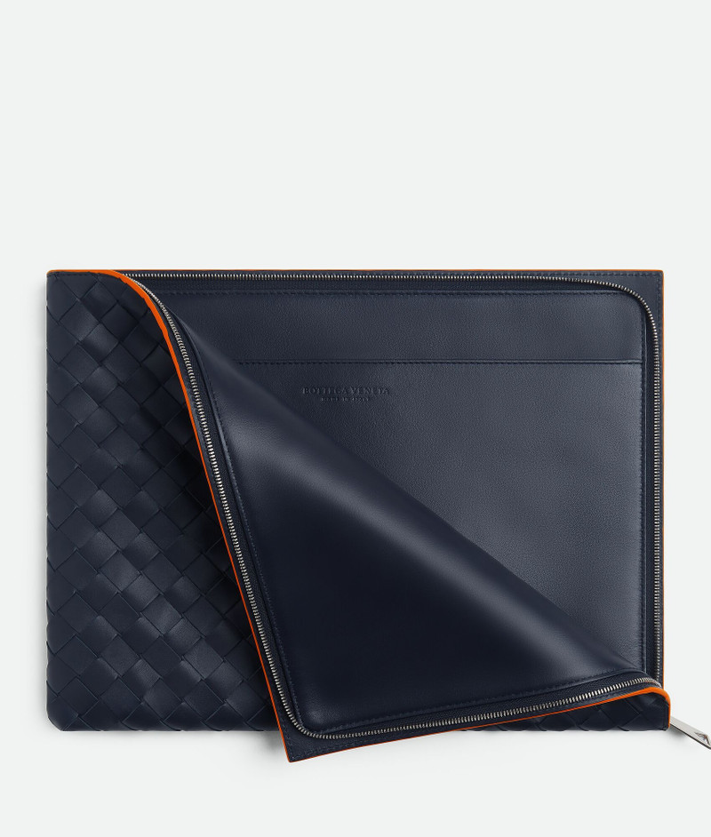 Bottega Veneta Intrecciato Half Zip Pouch outlook