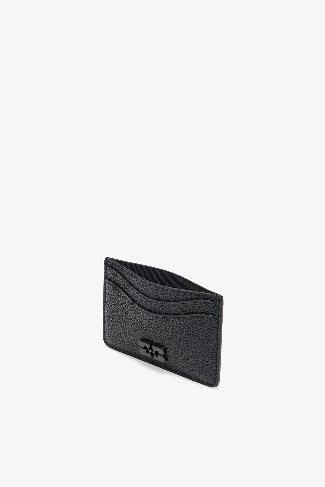 GRAINED BLACK GANNI BOU CARD HOLDER - 3