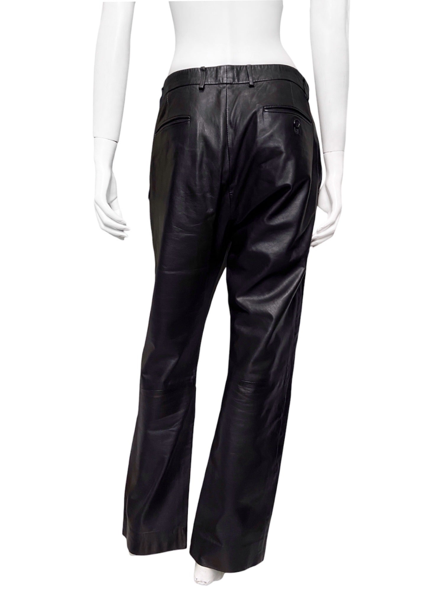 Gucci Tom Ford Men’s Lambskin Leather Trousers Pants 46 - 6