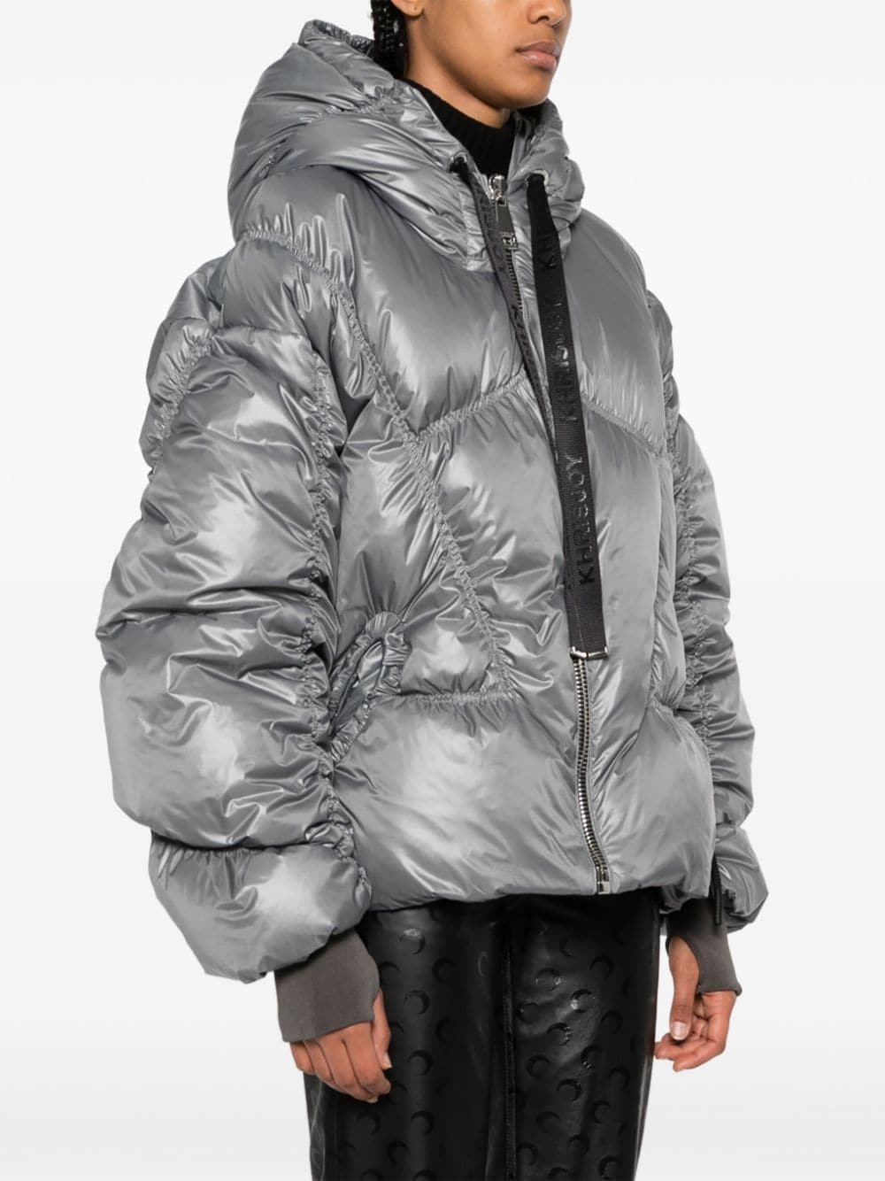 Iconic metallic-effect padded jacket - 3