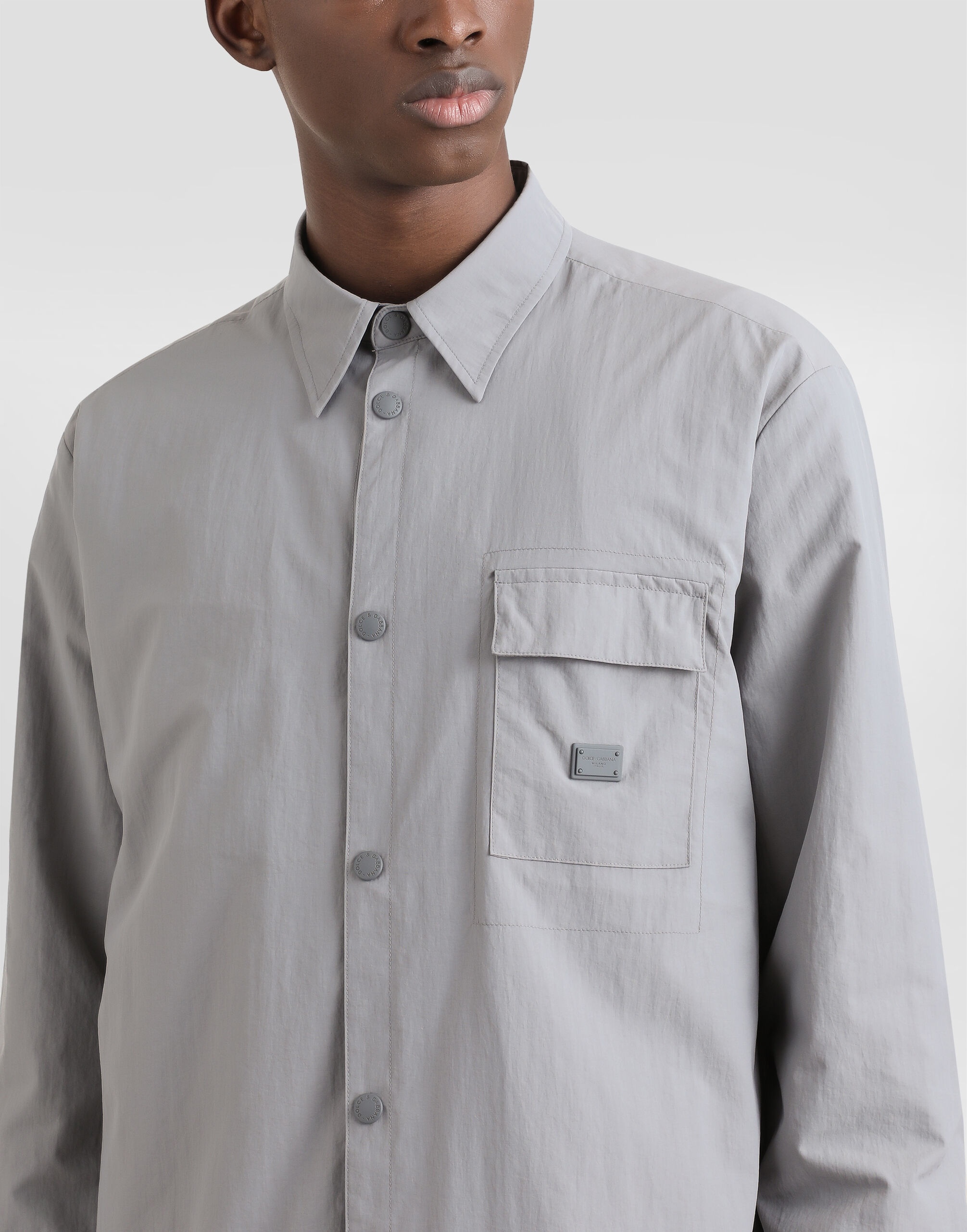 Technical fabric jacket with tag - 4