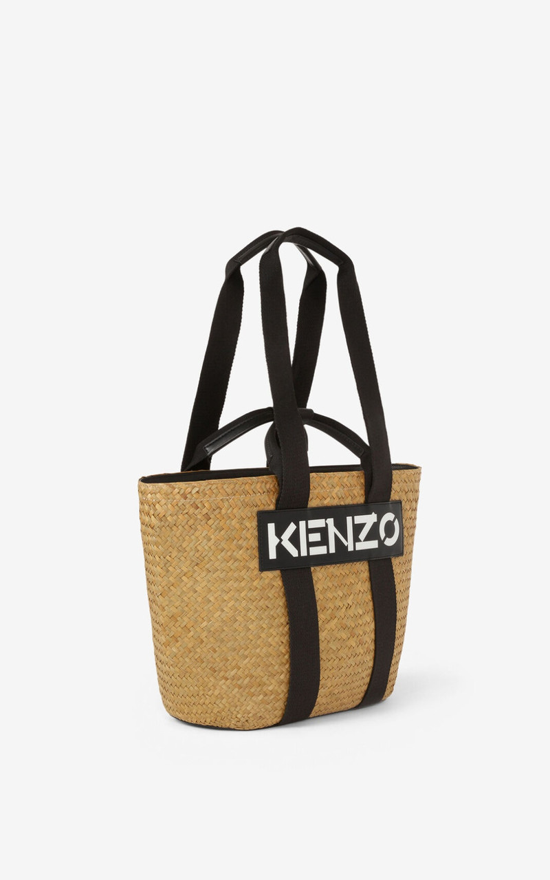 Large KENZO Logo raffia basket 4